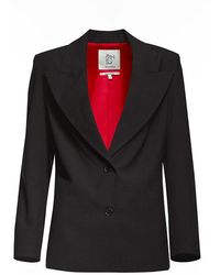 Maison sél - Oversized Blazer Shoulder Jacket – - Lyst