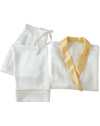 Soft Strokes Silk - Daffodils Pure Silk Long Sleeve Pyjama Set For - Lyst