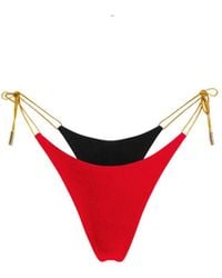 Capri Swim™ - Onyx & Scarlet Reversible Thongkini Bottom - Lyst