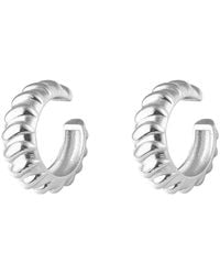 Spero London - Croissant Ear Cuff No Piercing Sterling Pair - Lyst