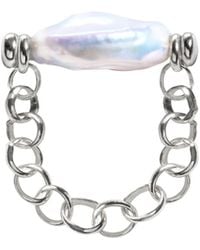Ora Pearls - Auria Coin Pearl Chain Ring - Lyst