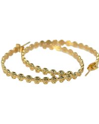 Jagged Halo Jewelry - Eternity Skull Hoop Earrings - Lyst