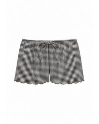 Montce - Micro Gingham Scalloped Low-Rise Drawstring Short - Lyst
