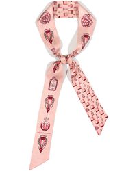 Lost Pattern - Amora Silk Skinny Scarf - Lyst