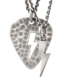 Snake Bones - Lightning Bolt Plectrum Layered Necklace - Lyst