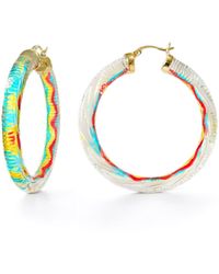 Gold & Honey - Multi Color Hoop Earrings - Lyst