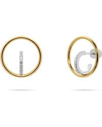 Meulien - And Hoop And Huggie Pave Earrings - Lyst