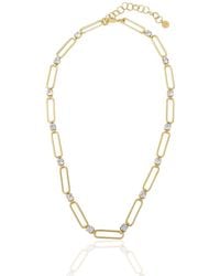 Rare Matters Jewelry - Clear Crystal Link Necklace - Lyst