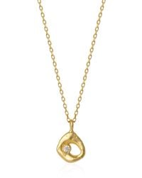 Spero London - Dripping Molten Natural Textured Sterling Authentic Pendant Necklace - Lyst