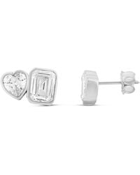 SHYMI - Two Stone Fancy Shape Bezel-Set Studs - Lyst