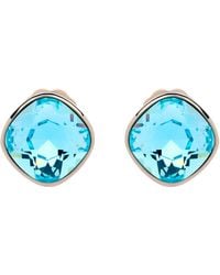 Emma Holland Jewellery - Aqua Cushion Crystal Clip Earrings - Lyst