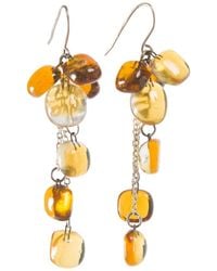 Laura Daili - Amber Glass Cluster Earrings - Lyst