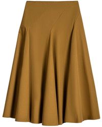 Nocturne - Flared Midi Skirt - Lyst