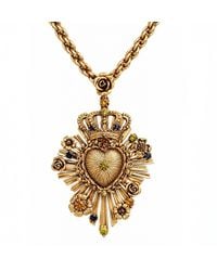 Vstyle - Queen Sacred Heart Statement Necklace - Lyst
