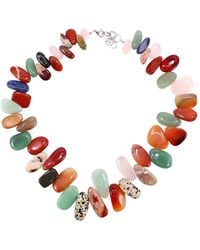 Mineralgems•Studio - Agate, Jasper & Quartz Gemstone Necklace - Lyst