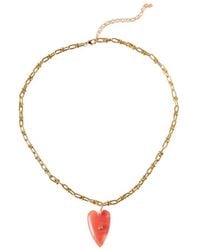 MacRae & Co - Heart Of Stone Necklace - Lyst