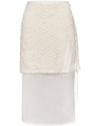 LAHIVE - Neutrals Soul Double Skirt - Lyst
