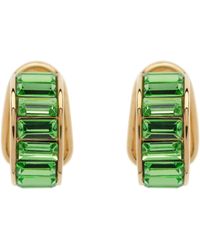 Emma Holland Jewellery - Peridot Baguette Crystal Clip Earrings - Lyst