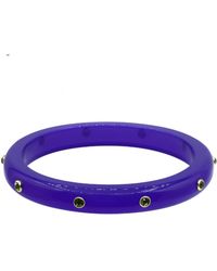 Michael Nash Jewelry - Kristen Studded Resin And Stone Bangle - Lyst
