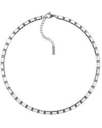 Adriana Pappas Designs - Rhodium Baguette Tennis Choker - Lyst