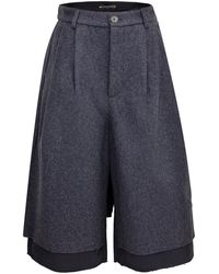 Smart and Joy - Wool Shorts With Overflowing Bottoms - Lyst