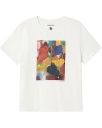 Thinking Mu - Colors Flowers Feuz Ida T-shirt - Lyst