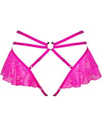 MONIQUE MORIN LINGERIE - Hologram Skirted Harness Electric - Lyst
