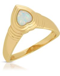 Glamrocks Jewelry - Heart Of Stone Ring -Opal - Lyst