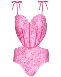 Jessie Zhao New York - Bloom One-Piece Swimsuit - Lyst