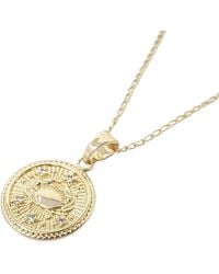 Harfi - Cancer Plated Zodiac Astrology Pendant Charm Necklace - Lyst