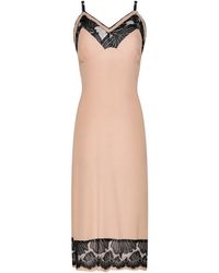 Lisa The Label - Nude Silk Shell Slip Dress - Lyst
