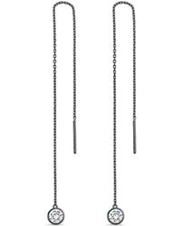 SALLY SKOUFIS - Minx Solitaire Drop With Made Diamonds - Lyst