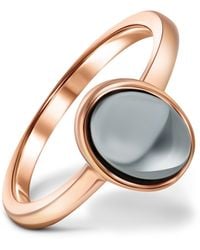 Rejected Hearts Club - Rose Hematite Healing Rose Stack Ring - Lyst