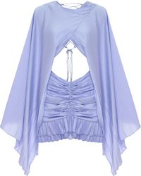Maison sél - Gathered Waist Mini Dress - Lyst