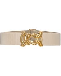 BeltBe - Stretch Belt With Metal Knot Buckle - Lyst