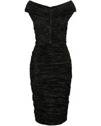 Luna Fashion House - Ruched Off-Shoulder Midi Dress, Lina - Lyst