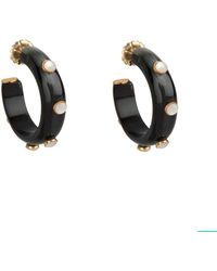 Bounkit - Eliza Hoops Mother Of Pearl - Lyst