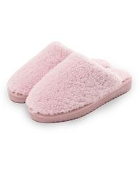 Pretty You London - Sheepskin Mule Slipper Jude In Rose - Lyst