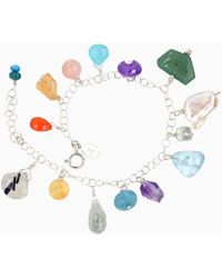 Lori Kaplan Design - Gemstone Charm Bracelet - Lyst