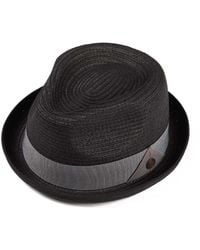 Dasmarca Hats - Dasmarca Andy Short Brim Trilby Retro Summer Skimpy Brim Straw Braided Hat - Lyst