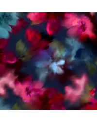 Alie Street London - Leoni Silk Wool Scarf Moonlit Florals - Lyst