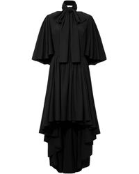Femponiq - Bow Tie Neck Cape Sleeve Maxi Dress - Lyst