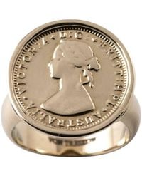Von Treskow - Threepence Sized Coin Ring - Lyst