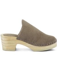 Rag & Co - Darcie Suede Clogs - Lyst
