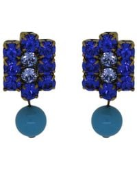 Vickisarge - Danube Large Hive Drop Earrings - Lyst