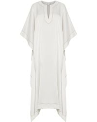Belyed Handcraft - Elara – Silk Crepe Kaftan By Belyed - Lyst