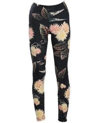 ARTISTA - Velvet Printed Leggings - Lyst