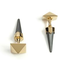 Kasun - Oxidised Tip Cufflinks - Lyst