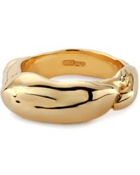 Lulu and Boo Jewellery - Chunky Molten Solid Nine Carat Ring - Lyst