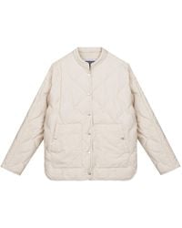 InAvati - Neutrals Oversized Milk Shade Down Jacket - Lyst